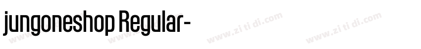jungoneshop Regular字体转换 jungoneshop Regular字体转换